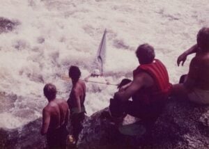 A classic kayaking move called a popup - you can be in control of this fun or be out of control of the terror!