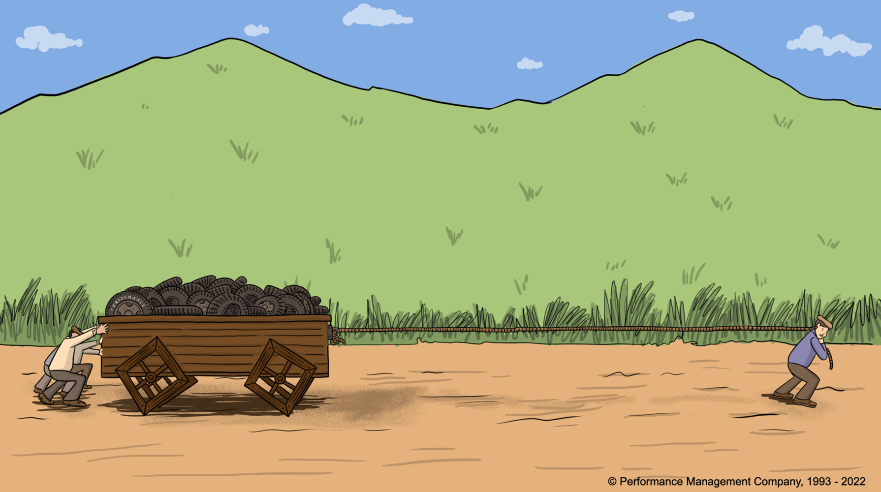 Sometimes, leaders pull with a very long rope and isolate them from the wagon and their people