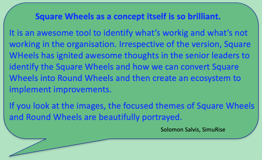 Testimonial from Solomon Salvis about the Square Wheels SWs tools