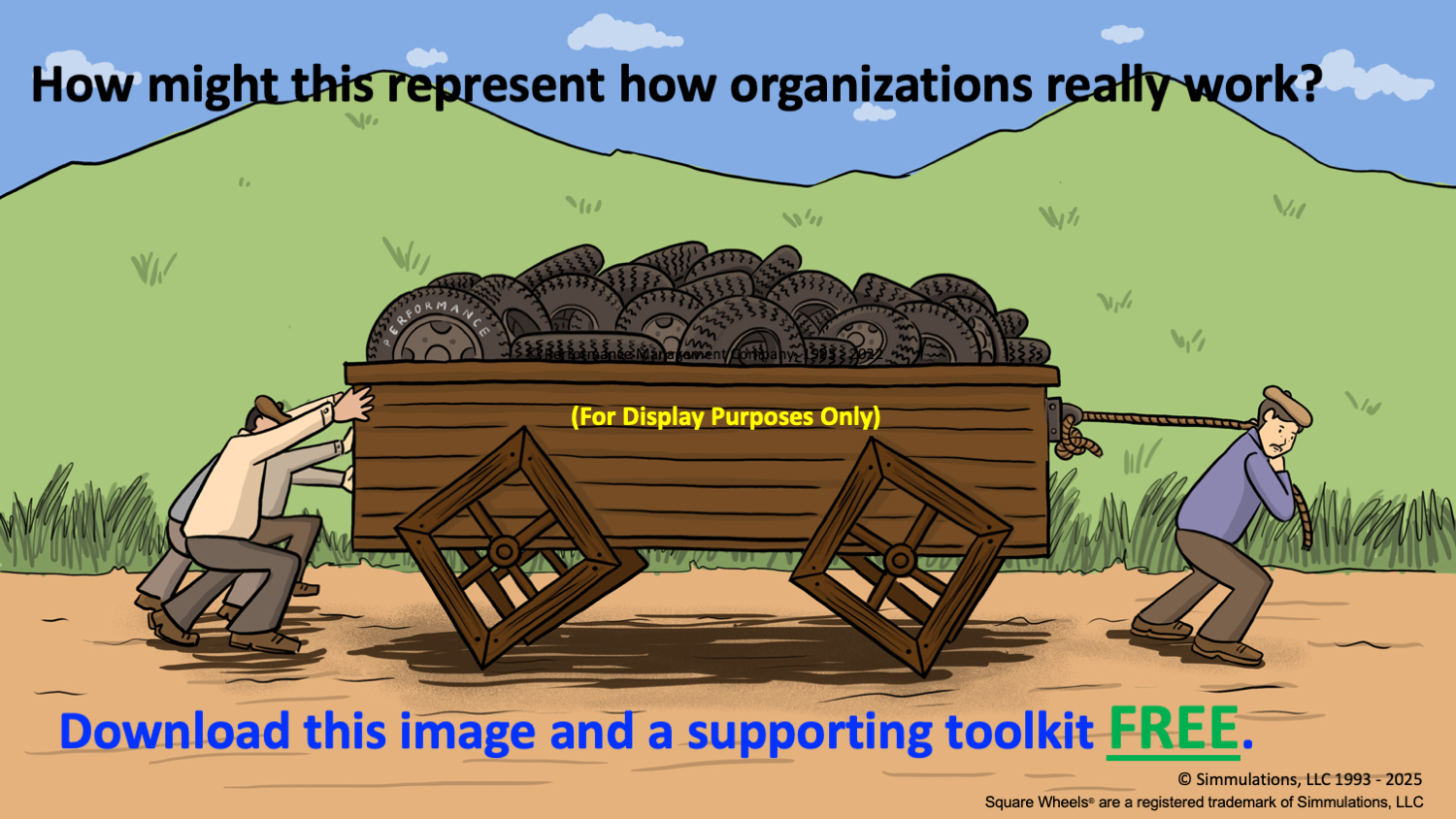 Download the FREE Square Wheels One image under Creative Commons licensing BY-ND 4.0