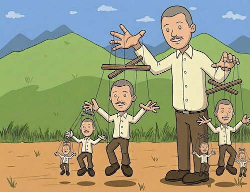 Being a puppet master of masters does not give one good control of behavior