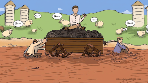 Middle managers tend to ride on top of the wagon, aware of the thumping and bumping but not the causes