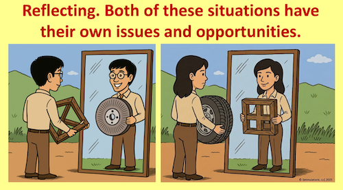 There are different perceptions around how we see ourselves when we reflect on things