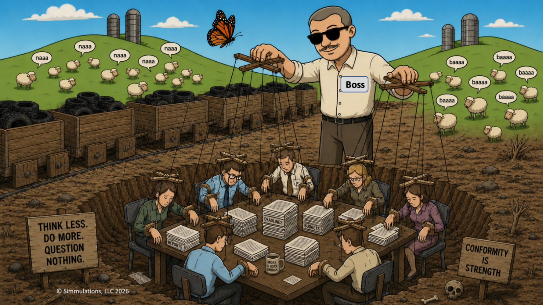 The puppet reality of The Boss and the impacts of the perceived need to control