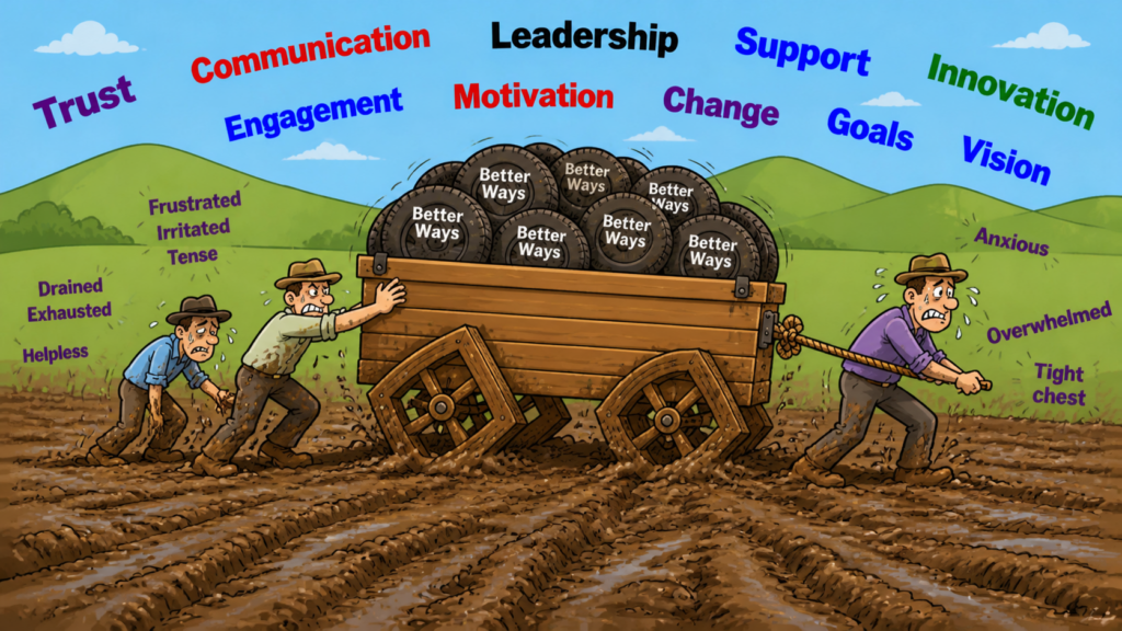 Themes of improvement and the emotions of people about their work
