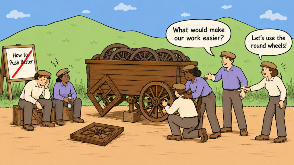 How to push better training - training that offers ideas for improvement and change