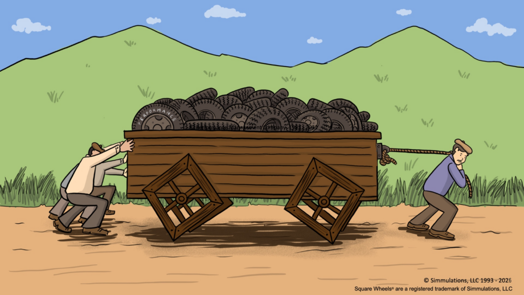 Square Wheels One with the Simmulations, LLC copyright 2026